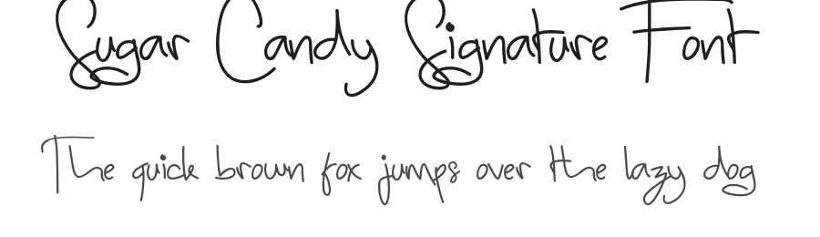 Sugar Candy Signature Font by madeDeduk — Script Handwritten Font