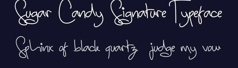 Sugar Candy Signature Typeface by madeDeduk — Script Handwritten Font — thumbnail 2