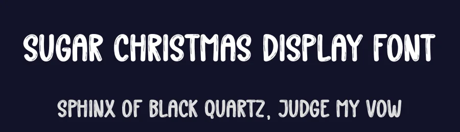 Sugar Christmas Display Font by creativeletter — Display Font — thumbnail 2
