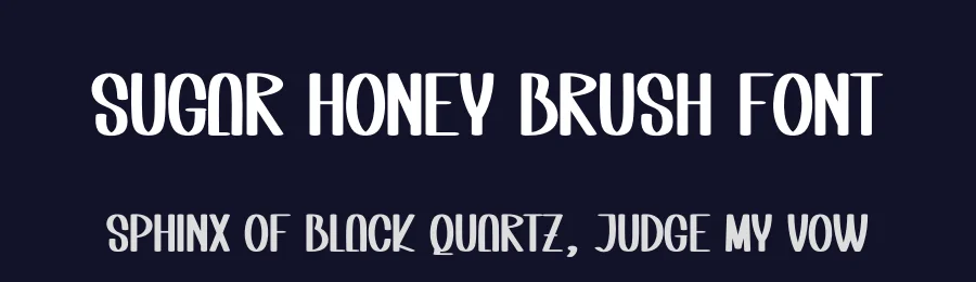 Sugar Honey Brush Font by creativeletter — Display Font — thumbnail 2