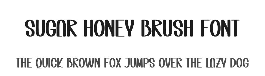Sugar Honey Brush Font by creativeletter — Display Font
