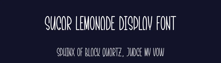 Sugar Lemonade Display Font by creativeletter — Display Font — thumbnail 2