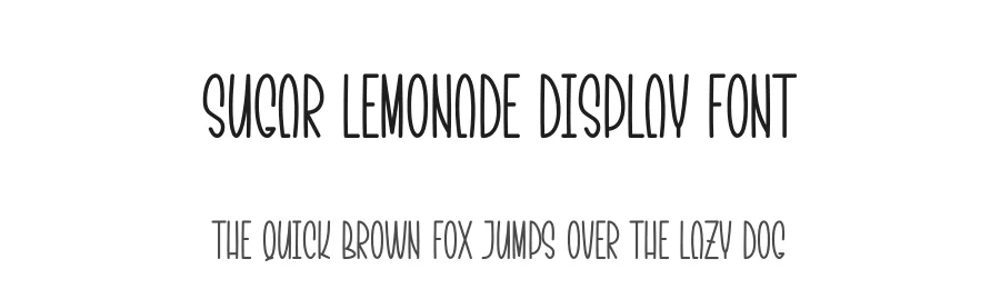 Sugar Lemonade Display Font by creativeletter — Display Font
