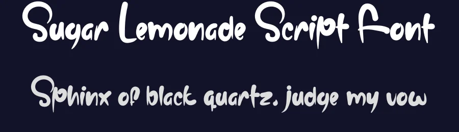 Sugar Lemonade Script Font by levincreative — Script Handwritten Font — thumbnail 2