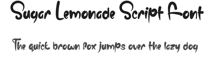 Sugar Lemonade Script Font by levincreative — Script Handwritten Font