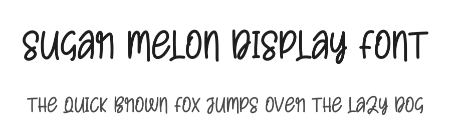Sugar Melon Display Font by creativeletter — Script Handwritten Font