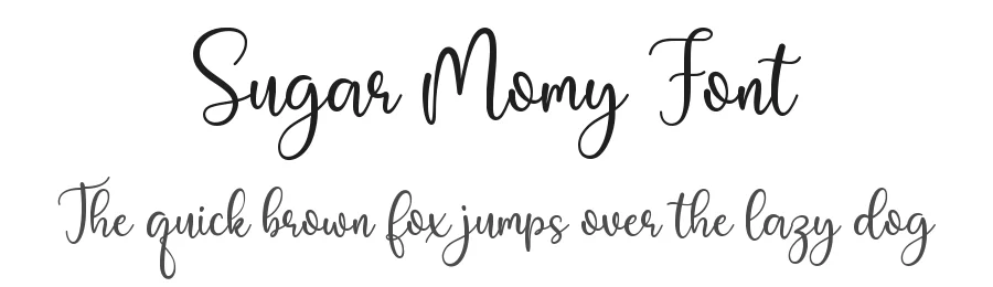 Sugar Momy Font by fourtypestd — Script Handwritten Font