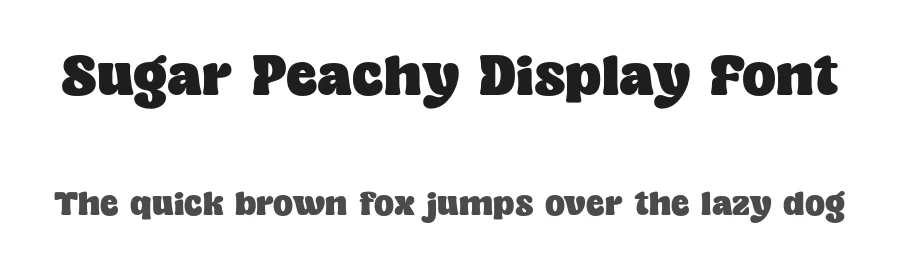 Sugar Peachy Display Font by Dharmas Studio — Decorative Font