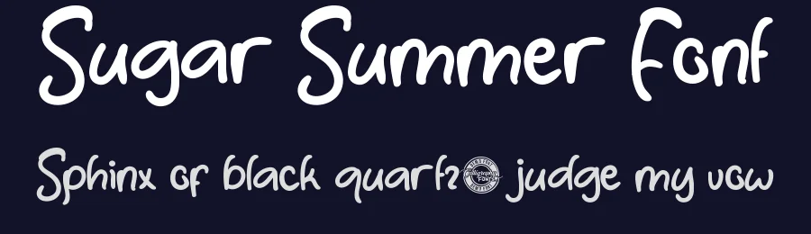 Sugar Summer Font by CalligraphyFonts.net — Script Handwritten Font — thumbnail 2