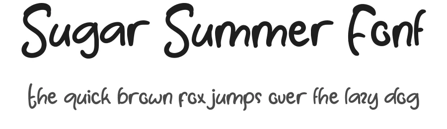 Sugar Summer Font by CalligraphyFonts.net — Script Handwritten Font