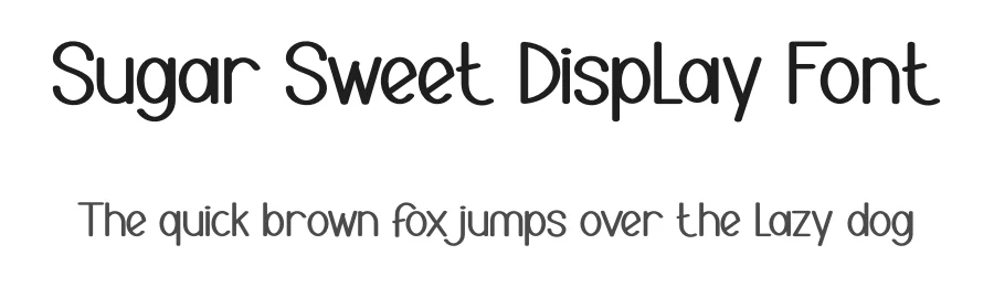 Sugar Sweet Display Font by andikastudio — Display Font