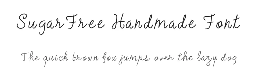 SugarFree Handmade Font by Typeface — Script Handwritten Font