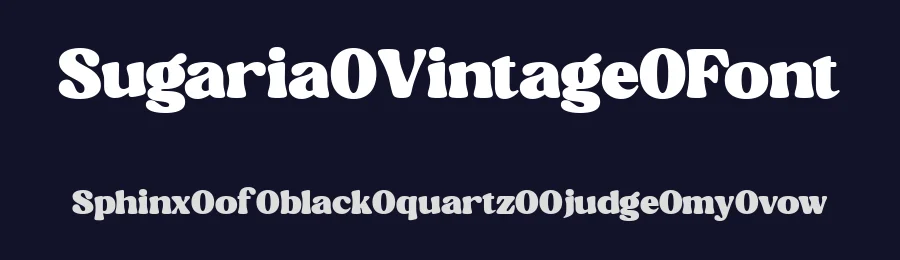 Sugaria Vintage Font by Taboja Std — Display Font — thumbnail 2