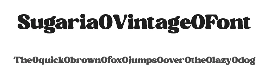 Sugaria Vintage Font by Taboja Std — Display Font