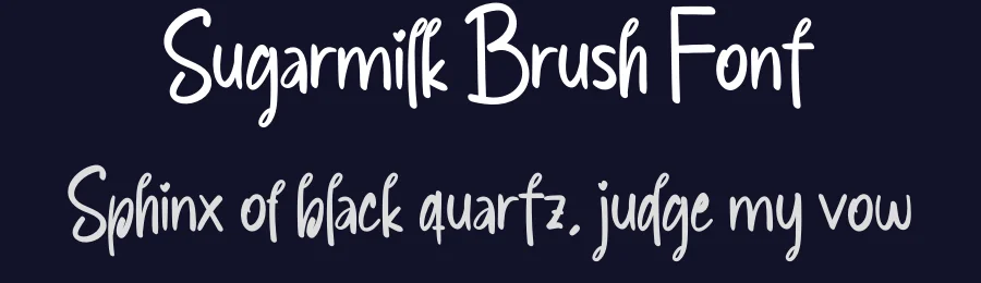 Sugarmilk Brush Font by creativeletter — Script Handwritten Font — thumbnail 2