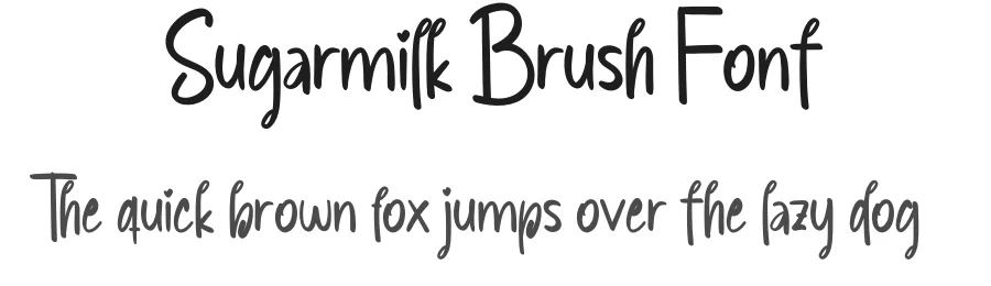 Sugarmilk Brush Font by creativeletter — Script Handwritten Font