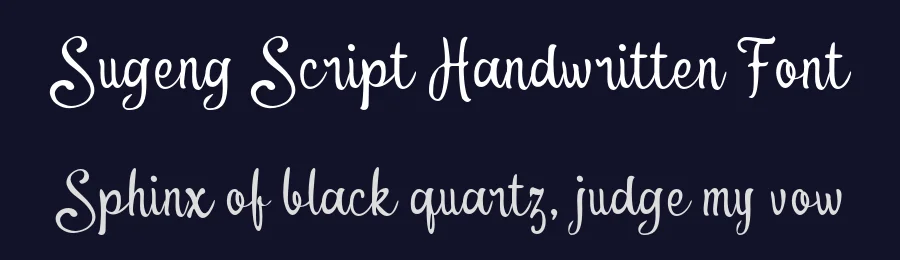Sugeng Script Handwritten Font by Mei Suseno — Decorative Font — thumbnail 2