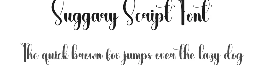 Suggary Script Font by andikastudio — Script Handwritten Font