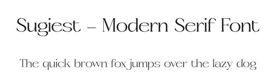 Sugiest – Modern Serif Font by timelesstype.co — Display Font