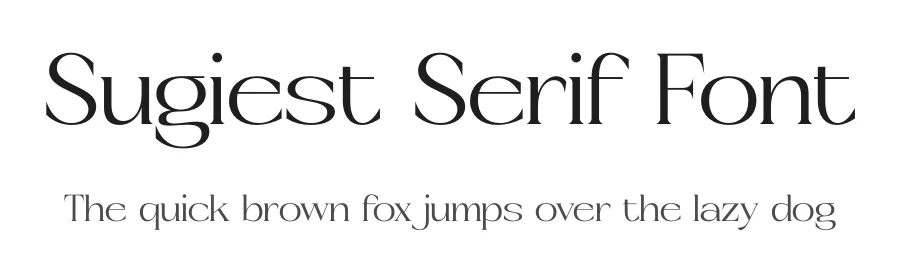 Sugiest Serif Font by timelesstype.co — Display Font