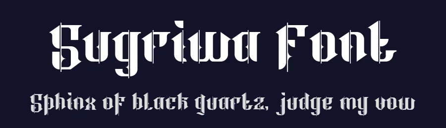 Sugriwa Font by inDhika creative — Blackletter Font — thumbnail 2