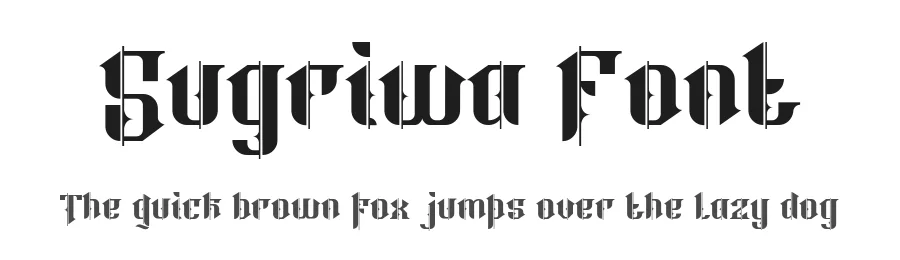 Sugriwa Font by inDhika creative — Blackletter Font