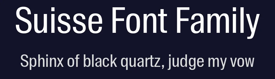 Suisse Font Family by Swiss Typefaces — Display Font — thumbnail 2