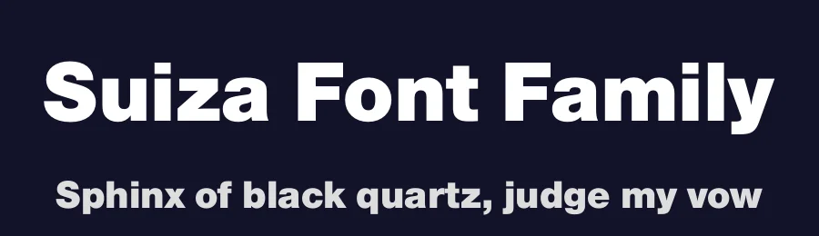 Suiza Font Family by FontPeople — Sans Serif Font — thumbnail 2
