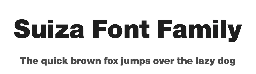 Suiza Font Family by FontPeople — Sans Serif Font