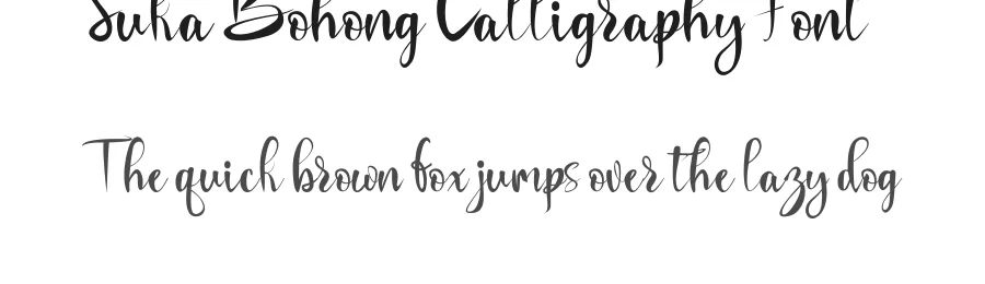 Suka Bohong Calligraphy Font by inermediaSTUDIO — Script Handwritten Font