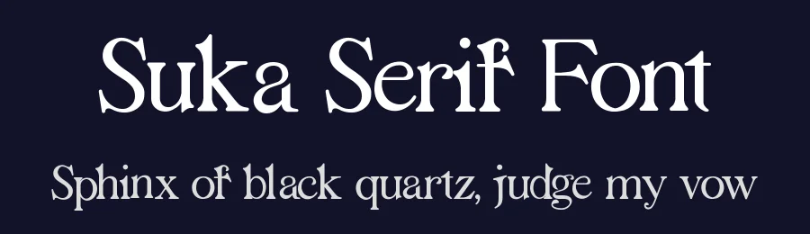 Suka Serif Font by zerologic studio — Decorative Font — thumbnail 2