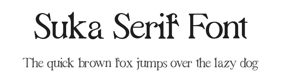 Suka Serif Font by zerologic studio โ Decorative Font