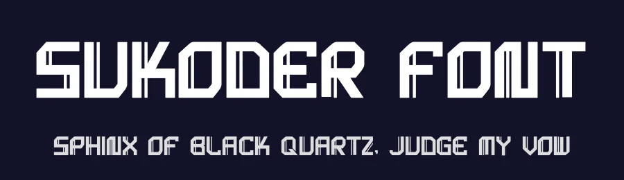 Sukoder Font by hayoyuka8 — Display Font — thumbnail 2