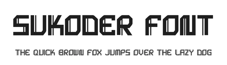 Sukoder Font by hayoyuka8 — Display Font