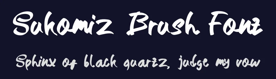 Sukomiz Brush Font by Dhabee — Script Handwritten Font — thumbnail 2