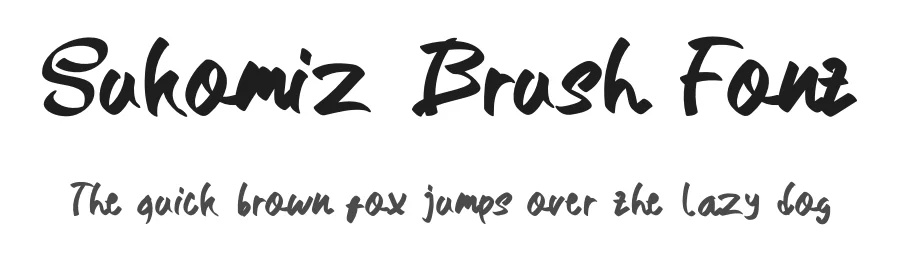 Sukomiz Brush Font by Dhabee — Script Handwritten Font