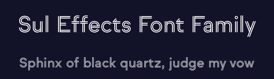 Sul Effects Font Family by Rui Abreu — Decorative Font — thumbnail 2