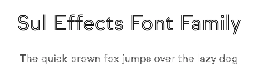 Sul Effects Font Family by Rui Abreu β Decorative Font