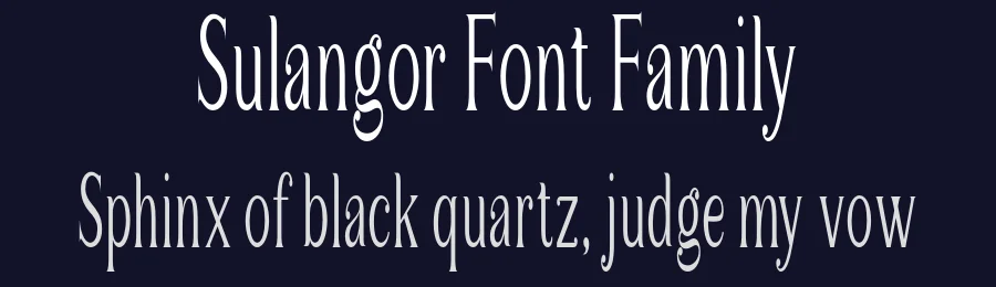 Sulangor Font Family by Mantype Studio — Serif Font — thumbnail 2