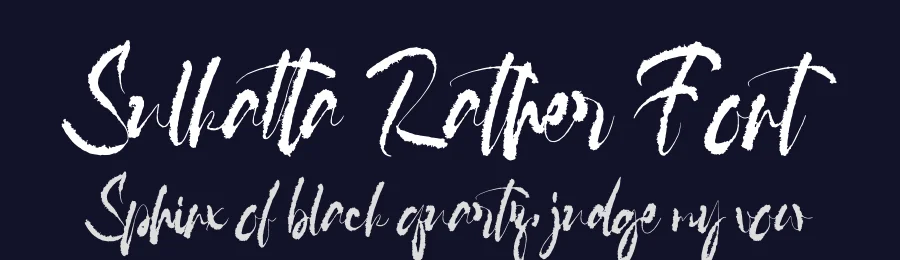 Sulkatta Rather Font by Sron Studio — Script Handwritten Font — thumbnail 2