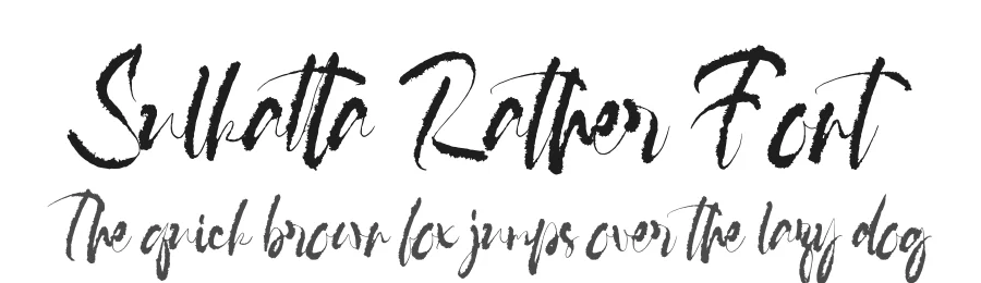 Sulkatta Rather Font by Sron Studio — Script Handwritten Font