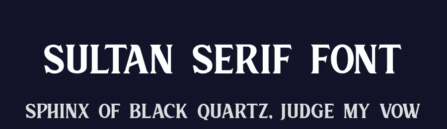 Sultan Serif Font by ErgibiStudio — Display Font — thumbnail 2