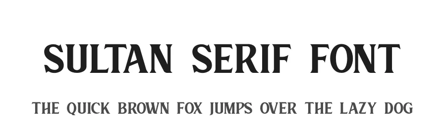 Sultan Serif Font by ErgibiStudio — Display Font