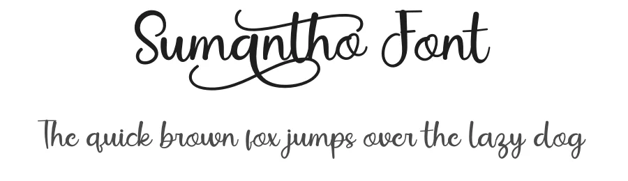 Sumantho Font by Adeindrawan β Script Handwritten Font