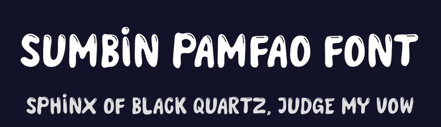 Sumbin Pamfao Font by Denustudios — Display Font — thumbnail 2