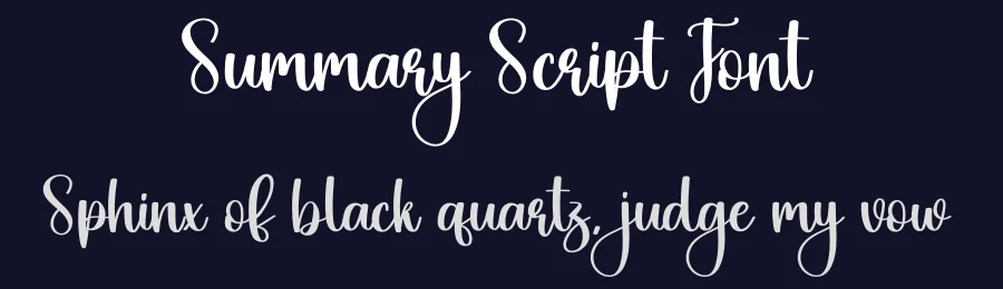 Summary Script Font by creativeletter — Script Handwritten Font — thumbnail 2