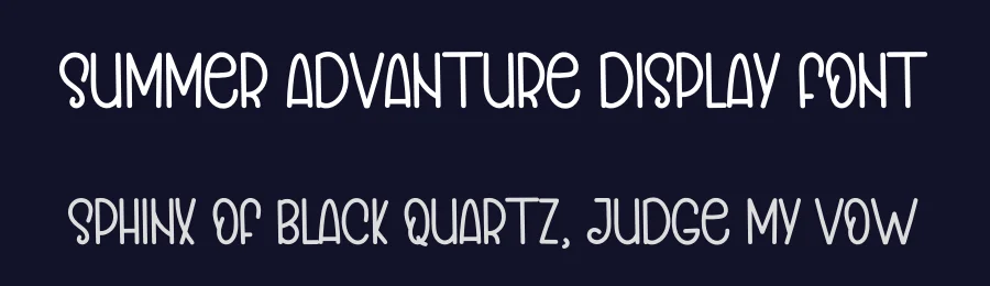 Summer Advanture Display Font by inermediaSTUDIO — Display Font — thumbnail 2