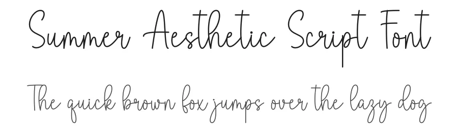 Summer Aesthetic Script Font by DN Creative — Script Handwritten Font