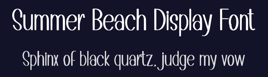 Summer Beach Display Font by inermediaSTUDIO — Display Font — thumbnail 2