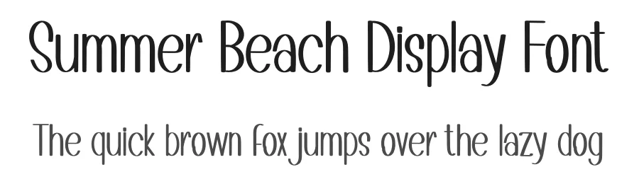 Summer Beach Display Font by inermediaSTUDIO — Display Font